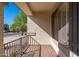 Cozy front porch with brick flooring and a wrought-iron railing at 3416 E Blue Ridge Pl, Chandler, AZ 85249