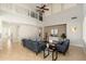 Bright living room with high ceilings and stylish furniture at 3416 E Blue Ridge Pl, Chandler, AZ 85249