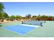 Outdoor pickleball courts with blue playing surface, providing a fun recreational amenity for residents at 4733 E Morning Vista Ln, Cave Creek, AZ 85331