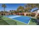 Private sports court with a basketball hoop and net at 56 S Prairie Rd, Gilbert, AZ 85296