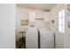 Convenient laundry room features a washer, dryer, and ample storage space at 5735 E Mcdowell Rd # 447, Mesa, AZ 85215