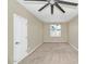 Neutral bedroom with a ceiling fan and a window at 17309 E Rosita Dr, Fountain Hills, AZ 85268