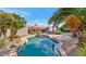 Backyard pool with rock features, patio, and privacy landscaping at 17309 E Rosita Dr, Fountain Hills, AZ 85268