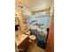 Cozy bathroom featuring a dolphin-themed shower curtain and a functional layout at 2201 N 35Th Dr, Phoenix, AZ 85009