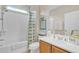 Well-lit bathroom features a shower-tub combination and a stylish vanity at 3956 N San Marin Dr, Florence, AZ 85132