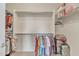 Spacious walk-in closet with ample shelving and hanging space for organized storage at 3956 N San Marin Dr, Florence, AZ 85132