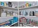 Organized pantry features shelving that stores an array of dry foods, snacks and other household goods at 4424 N Potomac Dr, Florence, AZ 85132