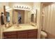 Well-lit bathroom with mirror and vanity at 4606 W Continental Dr, Glendale, AZ 85308