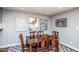 Dining room featuring a wood table with seating for six and stylish decor at 5094 N 83Rd St, Scottsdale, AZ 85250