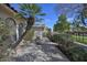 Cozy patio with decorative plants and a comfortable lounge chair at 6315 E Kelton Ln, Scottsdale, AZ 85254