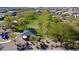 Aerial view of a community park with a gazebo, playground, and plenty of green space at 7609 W Whitehorn Trl, Peoria, AZ 85383