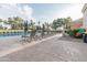 Relaxing poolside lounge area with comfortable seating and a refreshing swimming pool at 9214 E Diamond Dr, Sun Lakes, AZ 85248