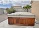 Backyard with a built-in hot tub at 10323 W Carousel Dr, Arizona City, AZ 85123