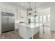 Well-lit kitchen featuring stainless steel appliances, a spacious island, and modern pendant lighting at 1143 N Quinn --, Mesa, AZ 85205