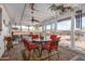 Inviting patio with a seating area and a stylish table, perfect for relaxing and entertaining guests at 13019 N 98Th Ave, Sun City, AZ 85351