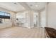 Spacious home office featuring built-in cabinets and workspace at 2081 E Aquarius Pl, Chandler, AZ 85249