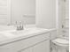 Bathroom featuring a vanity with chrome faucet, a mirror, and a shower-tub combo at 23957 W Papago St, Buckeye, AZ 85326