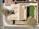 Aerial view of single-story home featuring desert landscaping, tile roof, and private backyard at 2520 W Minton St, Phoenix, AZ 85041