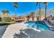 Backyard featuring a pool, a gazebo, and desert landscaping at 2738 W Silver Fox Way, Phoenix, AZ 85045