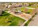 Aerial view of a well-maintained neighborhood playground with multiple play structures at 3548 E Mesquite St, Gilbert, AZ 85296