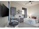 Inviting bedroom featuring a wet bar, sleek finishes, and a serene atmosphere for relaxation at 6038 E Agave Cir, Carefree, AZ 85377