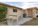 A back patio area with outdoor seating at 628 Leisure World --, Mesa, AZ 85206