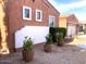 Close up of the front exterior of the home with lush landscaping at , Gilbert, AZ 85234