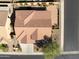 Aerial view of the home highlighting the backyard patio area at 11258 E Ocaso Ave, Mesa, AZ 85212