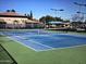 Well-maintained community tennis court offers a great opportunity for exercise and friendly competition at 11258 E Ocaso Ave, Mesa, AZ 85212