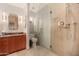 This bathroom offers a walk-in shower and granite vanity at 122 E Loma Vista Dr, Tempe, AZ 85282