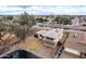 Overhead shot featuring a property with a well-kept lawn and proximity to a canal at 1438 S 30Th St, Mesa, AZ 85204