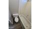 Bathroom featuring a soaking tub, white toilet, and white walls at 849 W Spur Ave, Gilbert, AZ 85233