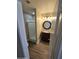 Cozy bathroom featuring a tiled shower and a granite-topped vanity with a decorative mirror at 849 W Spur Ave, Gilbert, AZ 85233