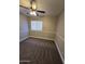 Bedroom featuring neutral-colored walls, carpeted floor, and a ceiling fan at 849 W Spur Ave, Gilbert, AZ 85233