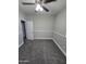 Carpeted bedroom with ceiling fan at 849 W Spur Ave, Gilbert, AZ 85233