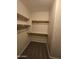 Walk-in closet with shelves and ample storage at 849 W Spur Ave, Gilbert, AZ 85233