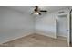 Neutral bedroom features beige carpet and large closet at 8608 E Vernon Ave, Scottsdale, AZ 85257