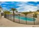 Backyard pool with safety fence at 8608 E Vernon Ave, Scottsdale, AZ 85257