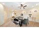 Spacious living room with ceiling fans and stairs leading to the second floor at 10829 N 11Th Pl, Phoenix, AZ 85020