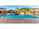 Stunning backyard with pool, hot tub, outdoor kitchen and relaxing lounging areas at 19912 E Natalie Way, Queen Creek, AZ 85142