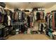 Large walk-in closet filled with clothing and shelving for organized storage at 3423 E Superior Rd, San Tan Valley, AZ 85143