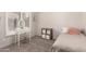This bedroom features a vanity and neutral color scheme with a comfortable twin bed at 3765 E Del Rio St, Gilbert, AZ 85295