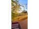 Cozy outdoor space with wrought iron fence, desert landscape, and brick pavers at 6230 S Mesa Vista Dr, Gold Canyon, AZ 85118