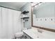 Updated bathroom with a shower, floating shelves, and modern fixtures at 6230 S Mesa Vista Dr, Gold Canyon, AZ 85118