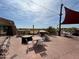 Inviting outdoor seating area with string lights, perfect for dining and enjoying the views at 6230 S Mesa Vista Dr, Gold Canyon, AZ 85118