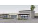 Architectural rendering of a Whole Foods Market, highlighting its modern design, covered walkways, and ample parking at 7720 E Heatherbrae Ave # 13, Scottsdale, AZ 85251