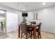 Cozy dining area with seating for four and a view of the patio at 7720 E Heatherbrae Ave # 13, Scottsdale, AZ 85251