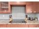 Close-up of the kitchen countertop showcasing modern appliances and stylish wooden cabinetry at 7720 E Heatherbrae Ave # 13, Scottsdale, AZ 85251