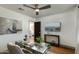Home office with a glass desk, hardwood flooring, neutral walls, and a peaceful ambiance at 7721 N Via De La Montana --, Scottsdale, AZ 85258