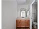 Bathroom with neutral walls, vanity with countertop and a framed mirror at 15652 N 52Nd St, Scottsdale, AZ 85254